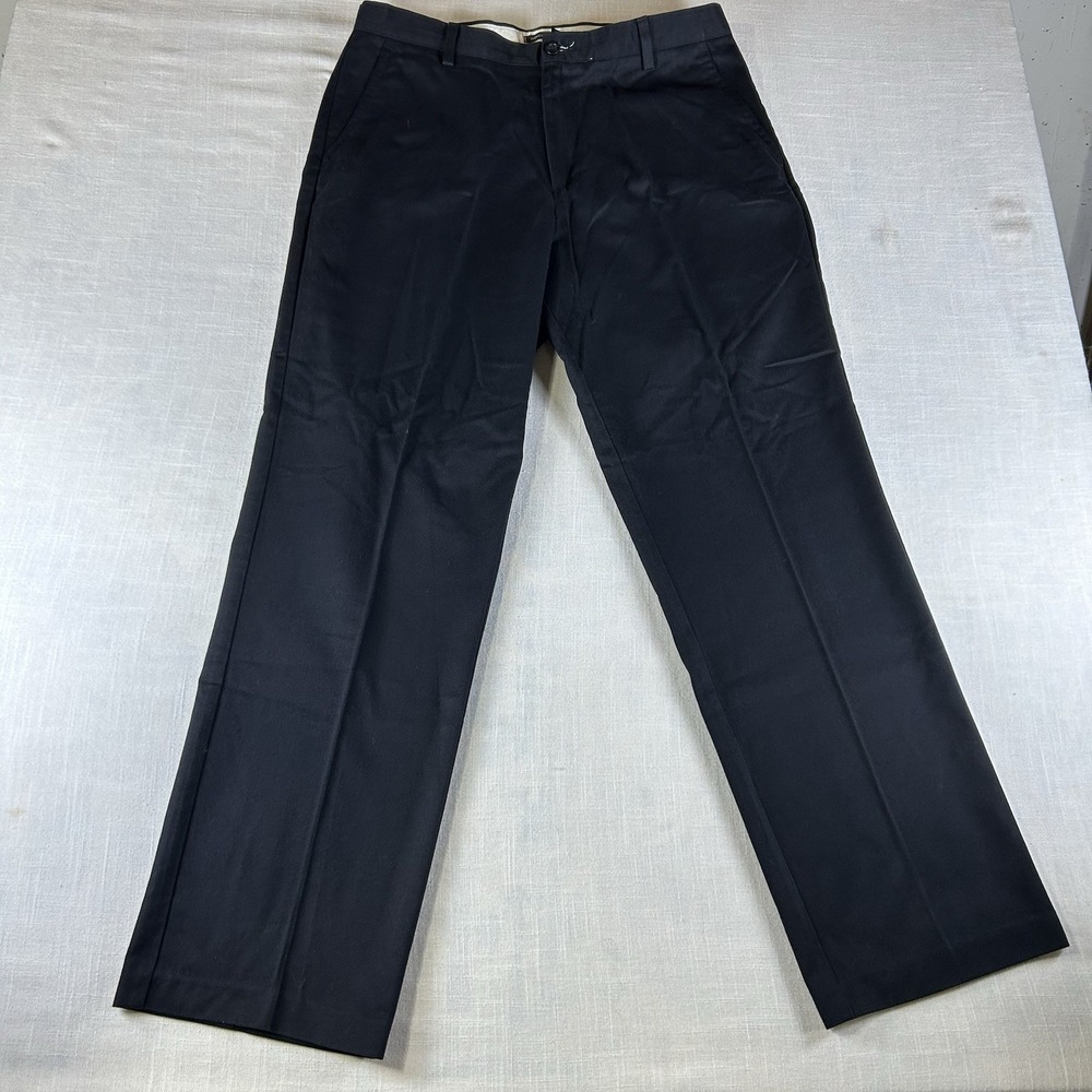 Dockers D3 Easy Care Flat Front Casual Pants Men's 36x32 Dark Black - Picture 1 of 9
